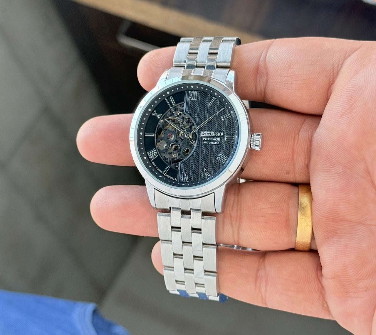 Seiko Presage Silver Strape Watch