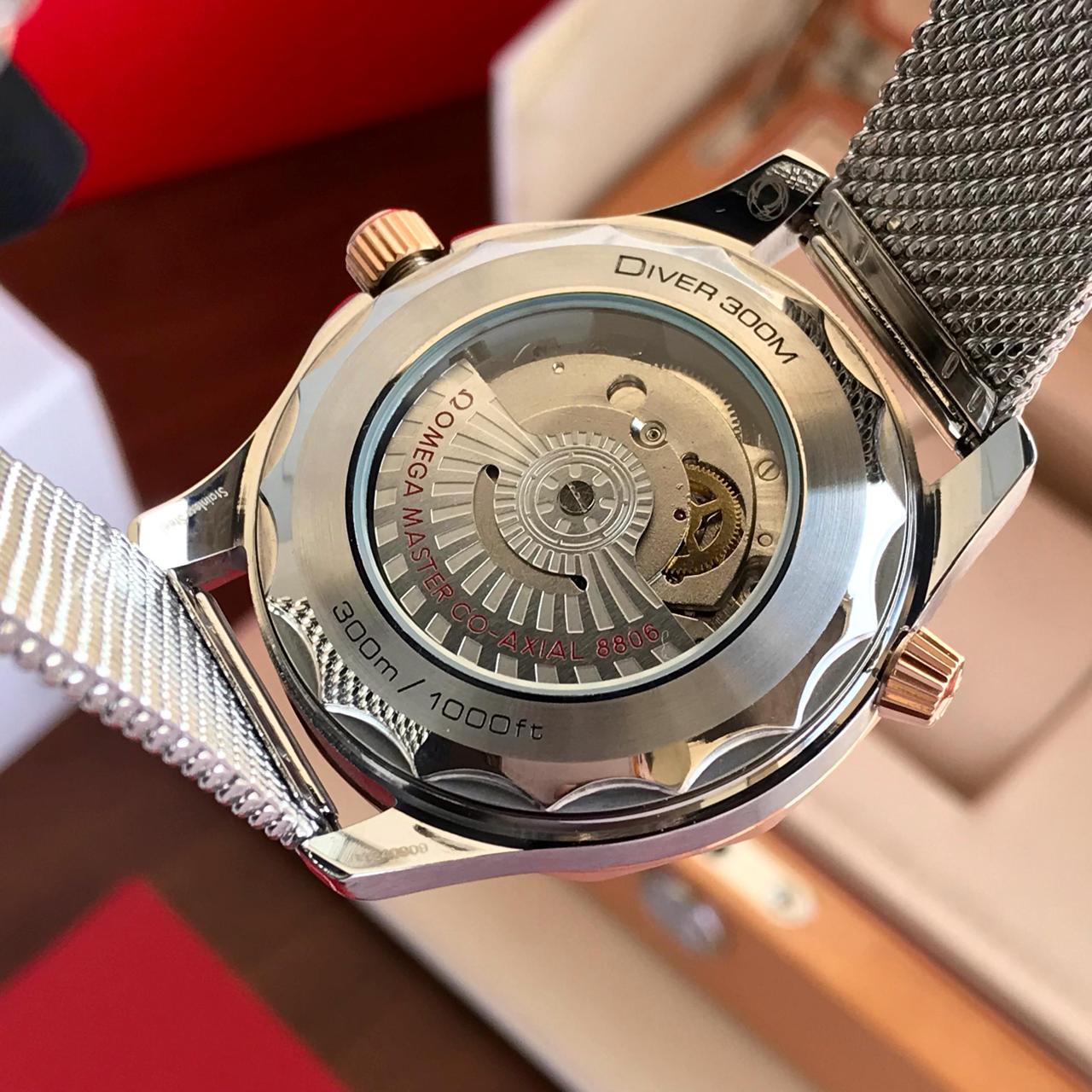 Omega Bronze Gold Automatic Mchine Light Green Dail