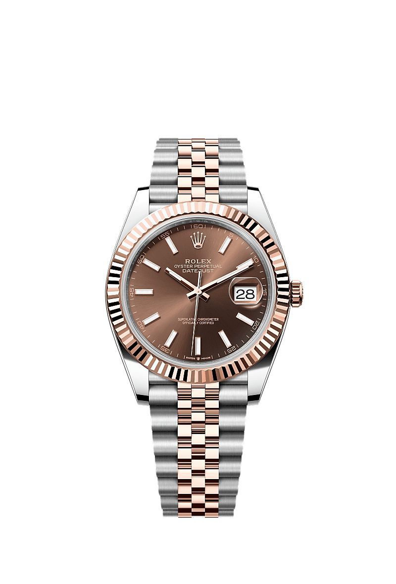 Rolex Datejust Chocolate Silver Dail Metal Watch