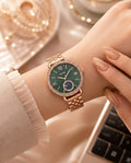 Fossil Es3121 Jacqueline Sun Moon Copper Gold With Green / Gold With Black