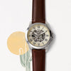 Fossil Grant Automatic Leather Brown