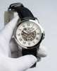 Fossil Grant Automatic Leather Black With White