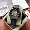 Fossil Grant Automatic Leather full Black