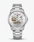 Tommy Hilfiger skeleton automatic Silver - White 🤍