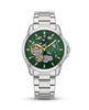 Tommy Hilfiger skeleton automatic Silver - Green