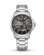 Tommy Hilfiger skeleton automatic Silver - Black