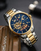Tommy Hilfiger skeleton automatic 2 ton gold - blue 📸💥