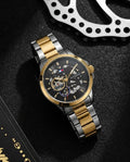 Tommy Hilfiger skeleton automatic 2 ton gold - black 📸💥