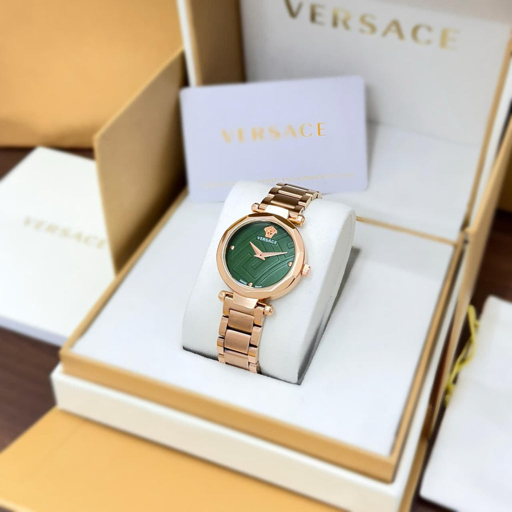 Versace Heritage Rose-Gold & Green Dail💫
