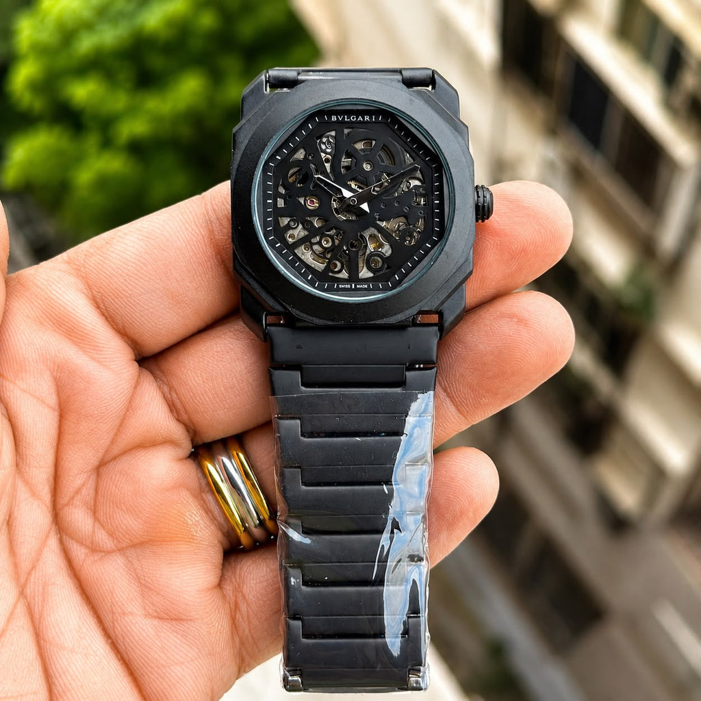 Bvlagari Men Watch Full Black Edition