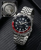 Seiko 5 Sports GMT Movement Like  Back Open Quartz Machine  Full Dark Blue dail Date Working