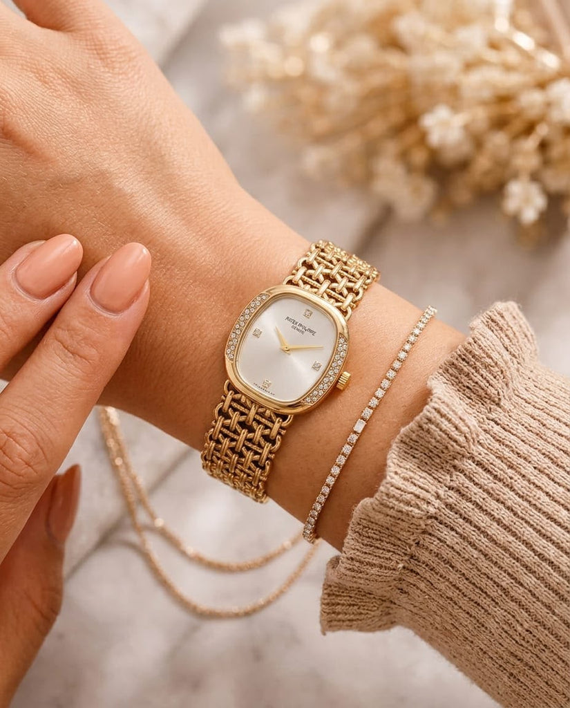 Patek Philippe Ellipse Gold-white 🤍✨
