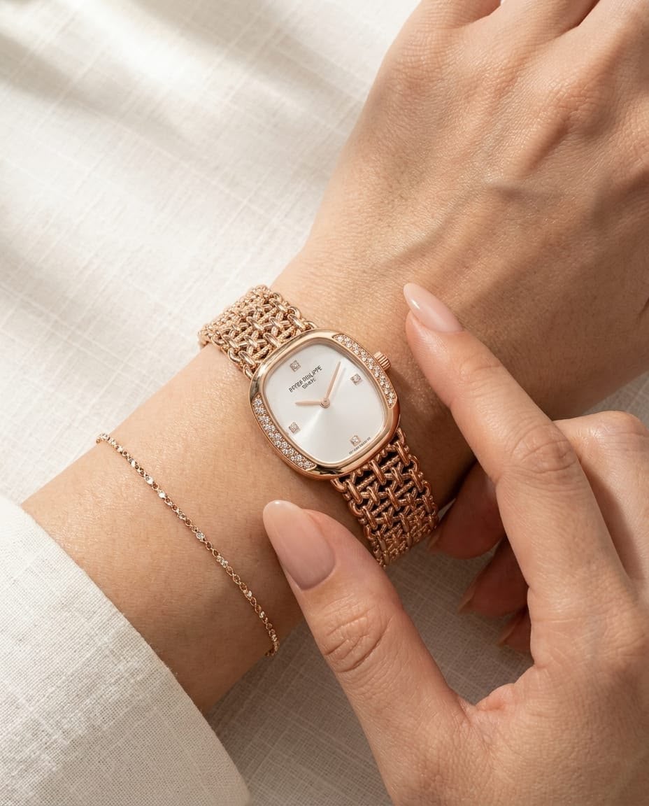 Patek Philippe Ellipse Rose  Gold-White 🤍✨