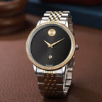 Movado Museum Classic Diamond 2Ton-Gold-Black 🔥💯