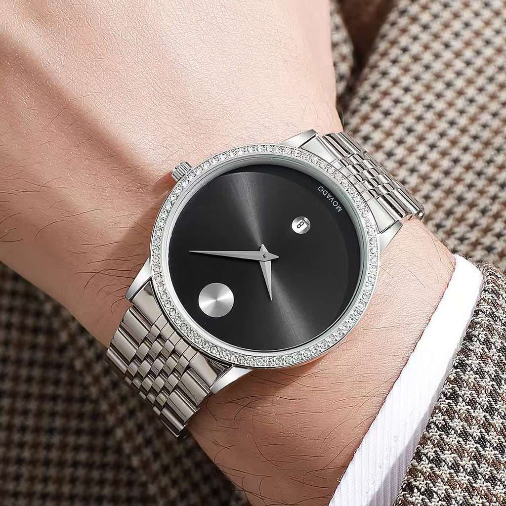 Movado Museum Classic Diamond Silver & White 🔥💯