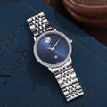 Movado Museum Classic Diamond 2Ton Silver-Blue 🔥💯
