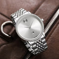 Movado Museum Classic Diamond 2Ton Silver White  🔥💯