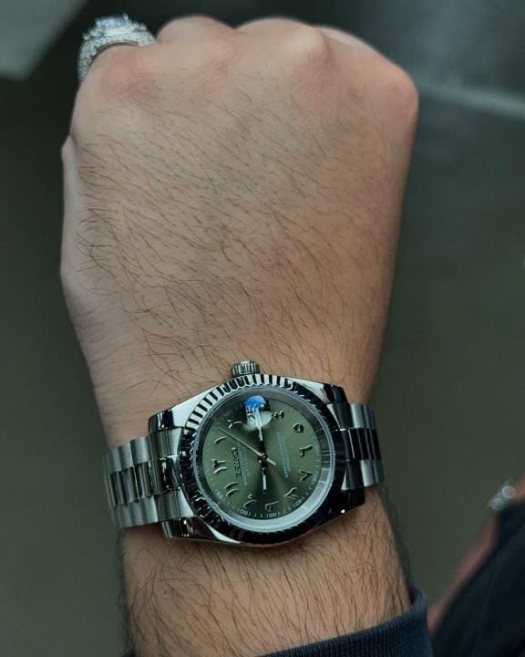 SEIKO MOD DATE JUST OLIVE ARABIC LIMITED EDITION DIAL