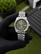 SEIKO MOD DATE JUST OLIVE ARABIC LIMITED EDITION DIAL