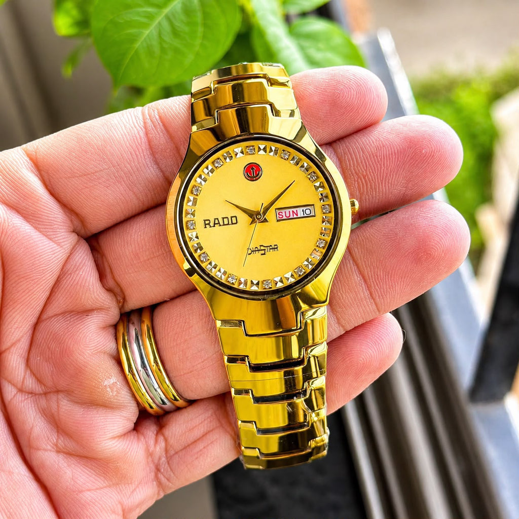 🤩RADO JUBLIE ROUND SHAPE GOLD  CASE AND GOLD CERAMIC STRAP🤩