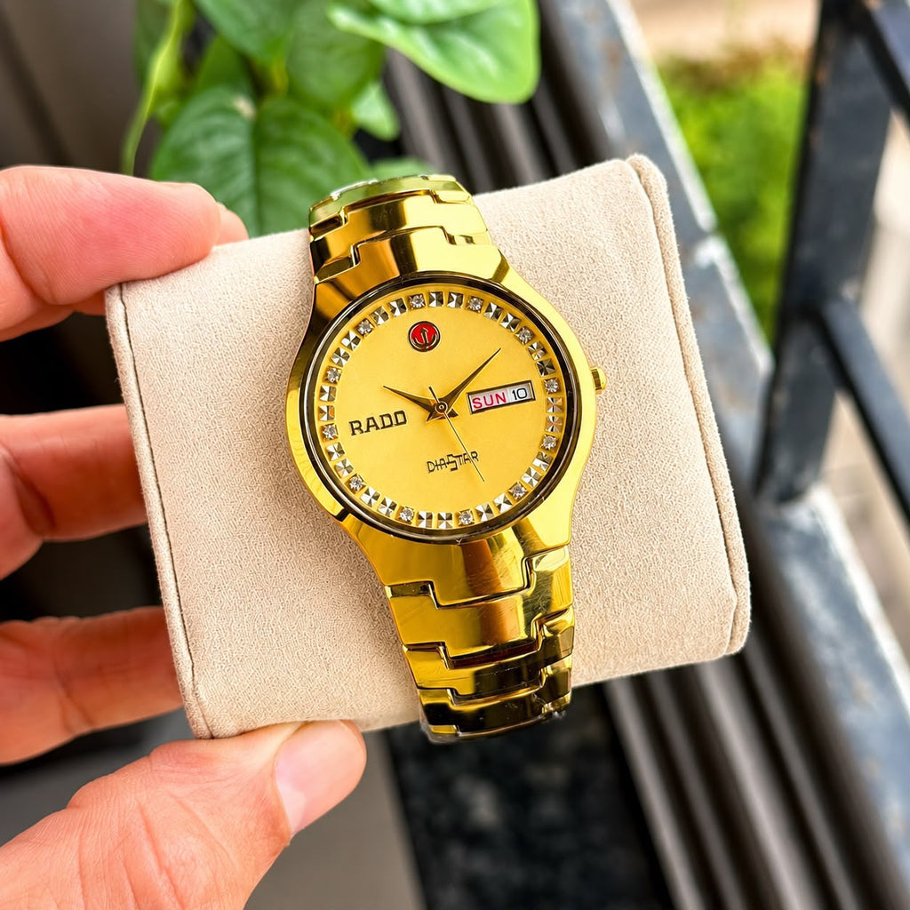 🤩RADO JUBLIE ROUND SHAPE GOLD  CASE AND GOLD CERAMIC STRAP🤩