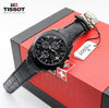 Tissot leather belt black With Black Dail