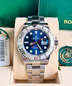 Rolex Yacht - Master 40 With A Bright Blue With Silver Strape Edition