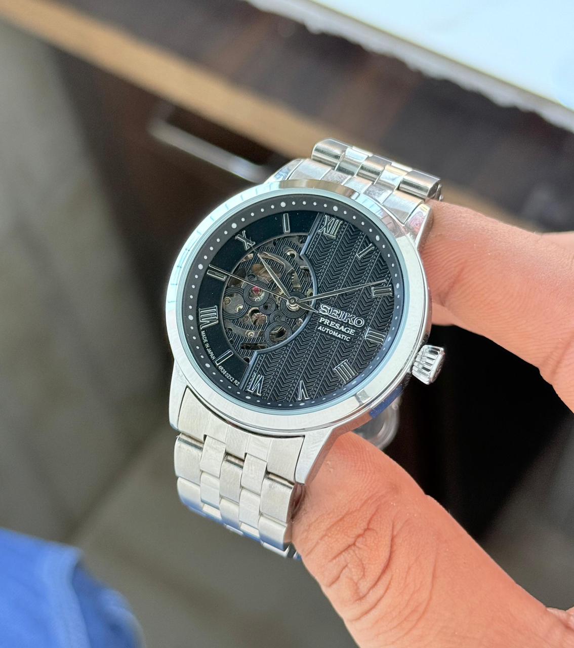 Seiko Presage Silver Strape Watch
