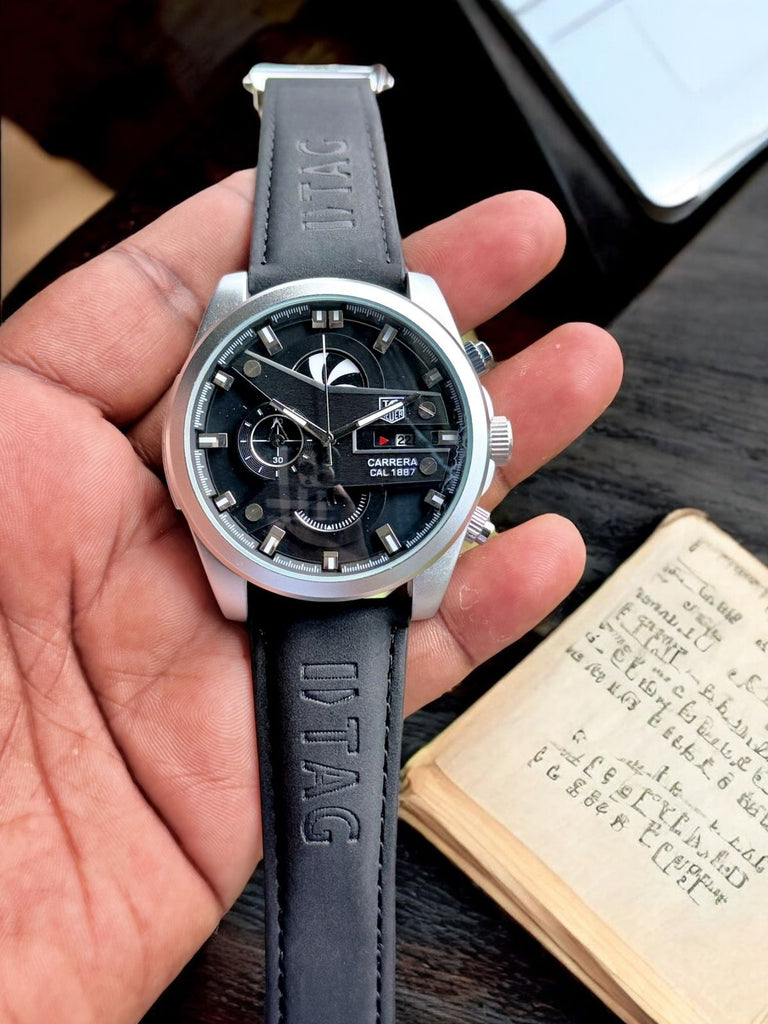 Teg Hueur Carrera Calibre CR7 Black With Silver Body