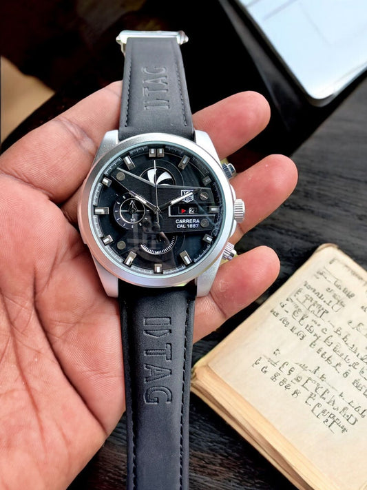 Teg Hueur Carrera Calibre CR7 Black With Silver Body