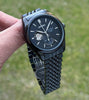 Seiko black Presage Stainless steel watch