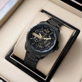 Armani exchange full black with Gold