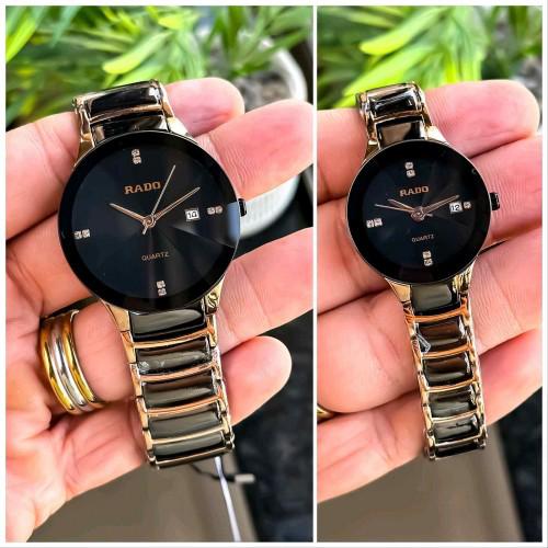 RADO COUPLE WATCH PREMIUM QUALITY ROSE GOLD