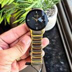 Rado Full Ceramica Black With Gold Watch