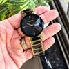 Rado Full Ceramica Black With Gold Watch