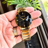 Rado Full Ceramica Gold Strape With Black Dail