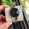 RADO Full Ceramica Silver & Gold Strape With Black Dail