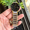 RADO Full Ceramica Silver & Gold Strape With Black Dail