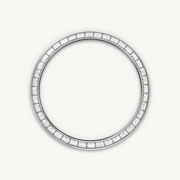 Rolex Oyster Perpetual Land Dweller Diamond Bazel Silver With Tifney Blue