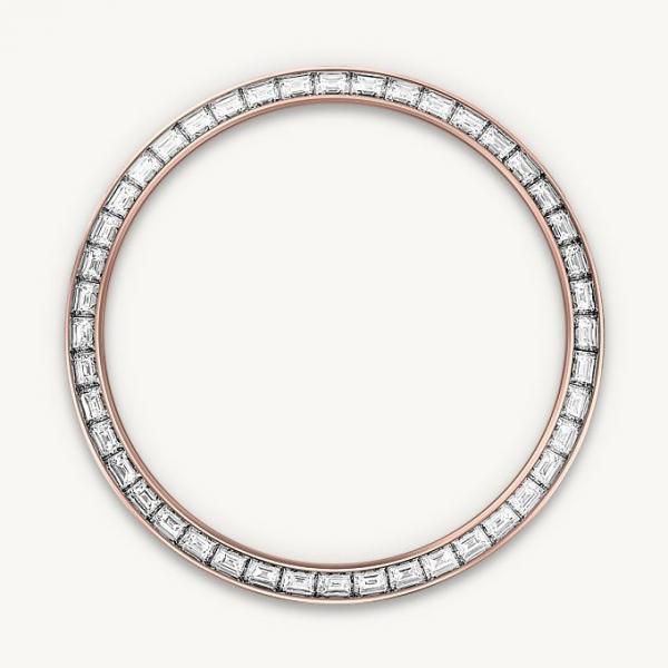 Rolex Oyster Perpetual Land Dweller Diamond Bazel Rose Gold With White Dail