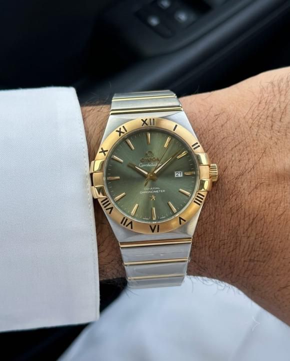 Omega Constellation Best Purpose in Two tone Dark Green Dail