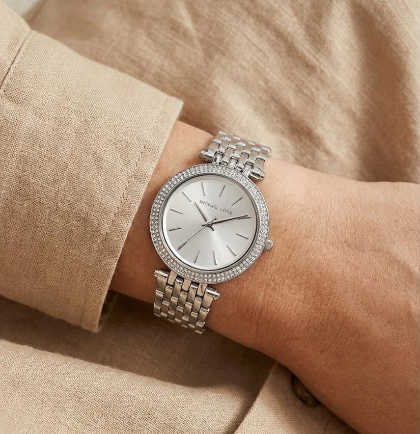 Woman's Watch / Michael Kors Darci Silver With White Dial 🤍😍💕