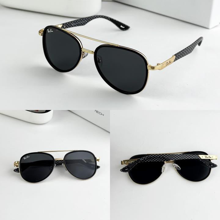 RAYBAN GOLD BLACK 3609-102
