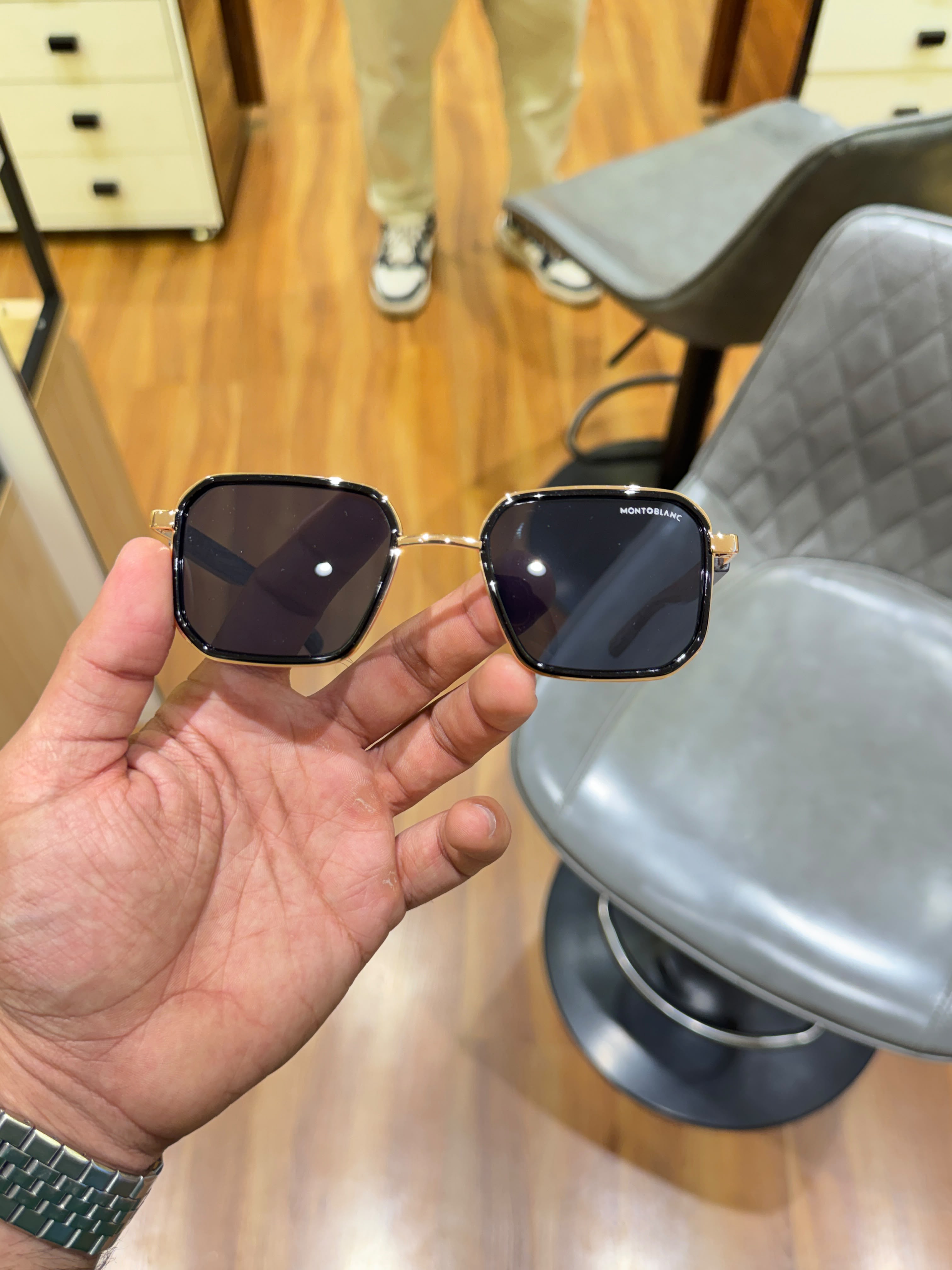 Mont blanc 341 gold black SIDE WOODEN