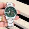 Armani exchange Silver With Green