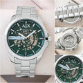 Armani exchange Silver With Green