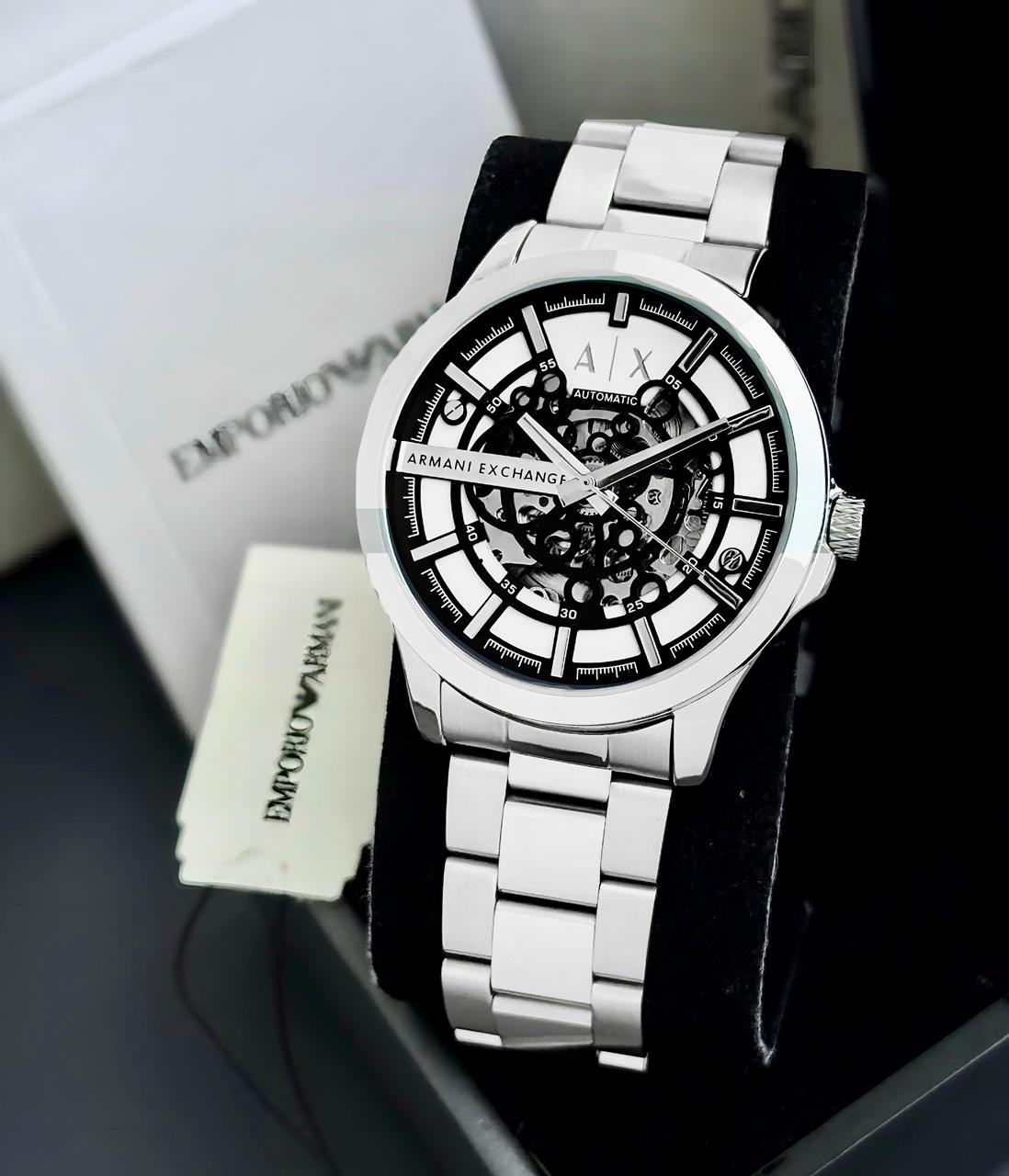 Armani Exchange Automatic Silver With Black