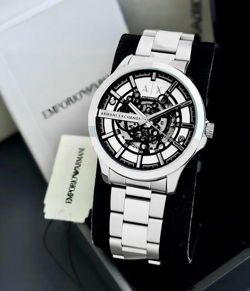 Armani Exchange Automatic Silver With Black