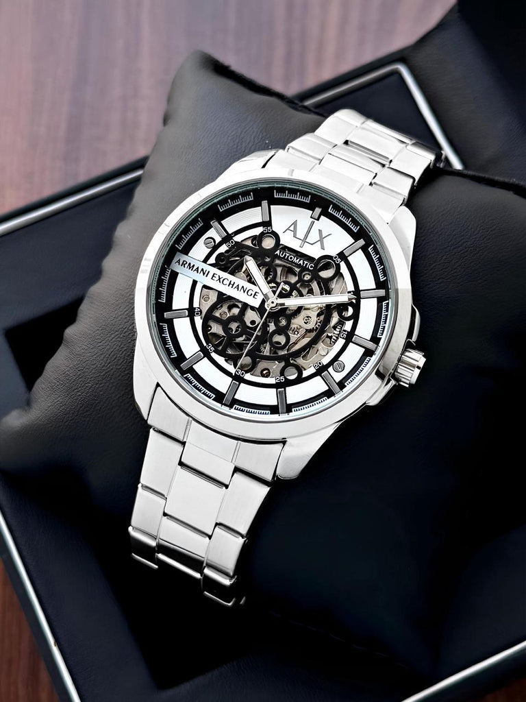 Armani Exchange Automatic Silver With Black