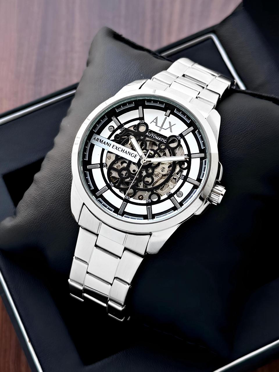 Armani Exchange Automatic Silver With Black